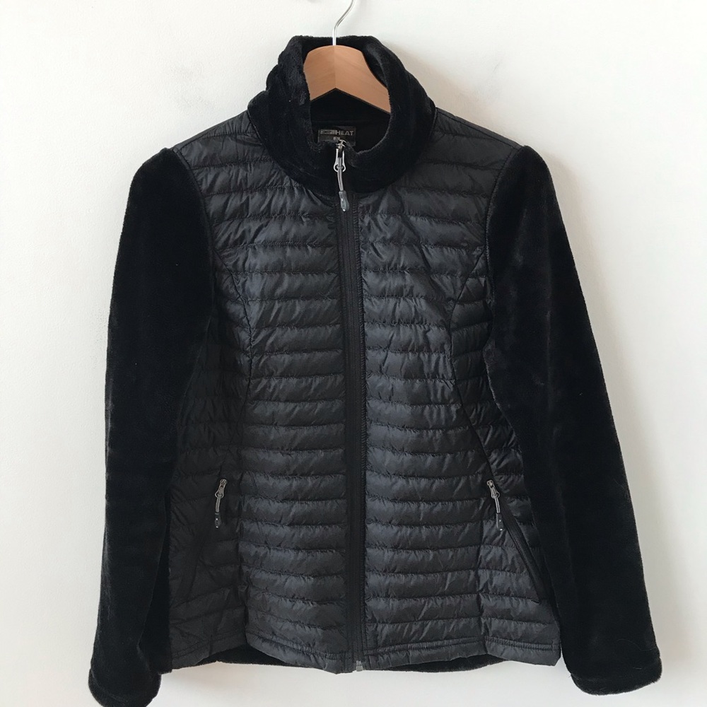 32 Degree Heat mixed media black jacket